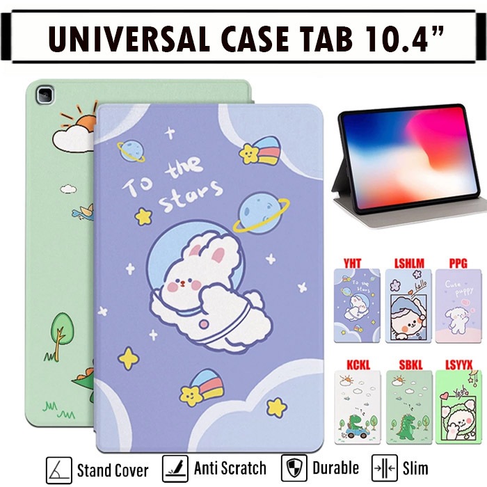 UNIVERSAL CASE TAB 10.4 INCH  Advan Tab VX Lite 10.4 Inch Flipcase Motif Leather Softcase Folio Fash