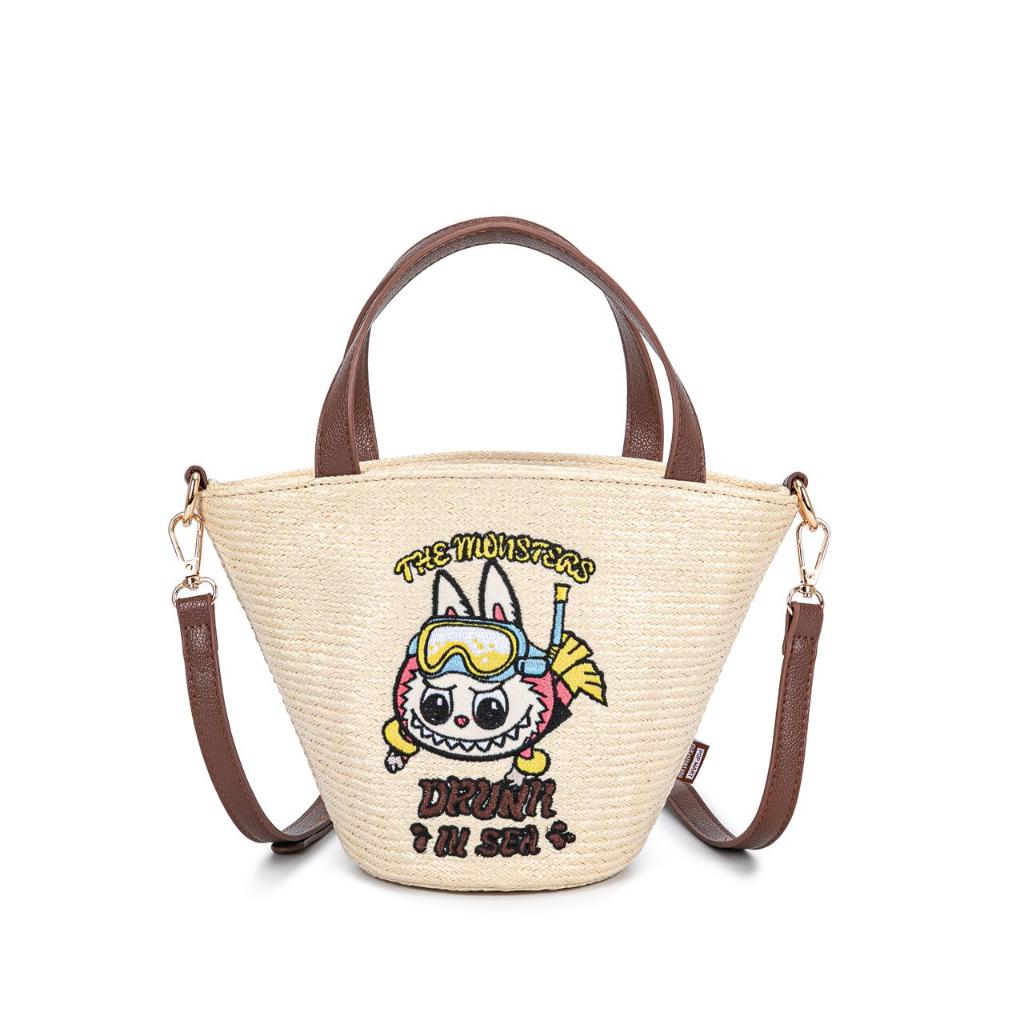 CHARLES KYLIE Tas Wanita Selempang Mini Rajutan - Sling Bag Kekinian, Best Seller 2024