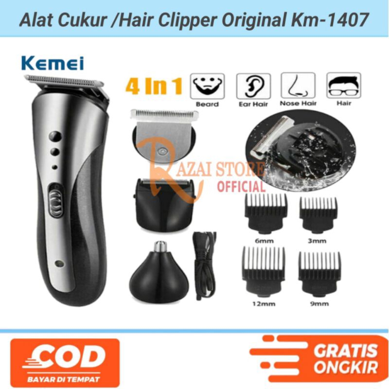 Alat Pangkas Rambut Cukur Rambut Hair Clipper Kemei