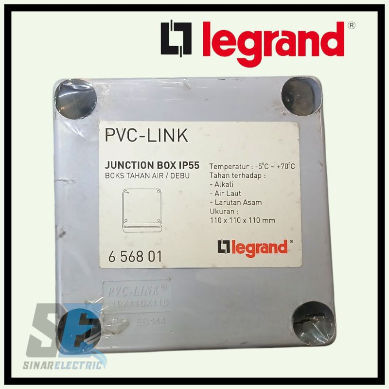 Junction Box Legrand 110×110×110 IP 55 merk Legrand