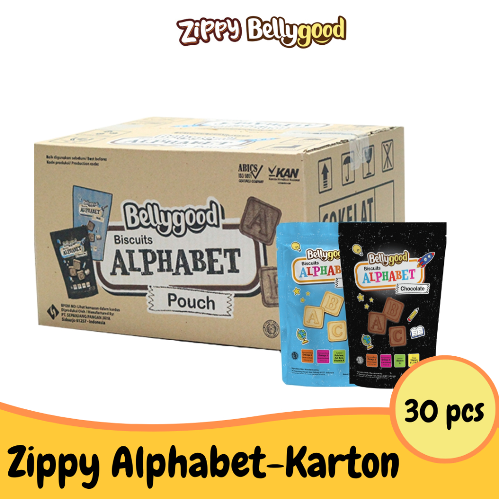 

Bellygood Alphabet Karton Isi 30 Pouch