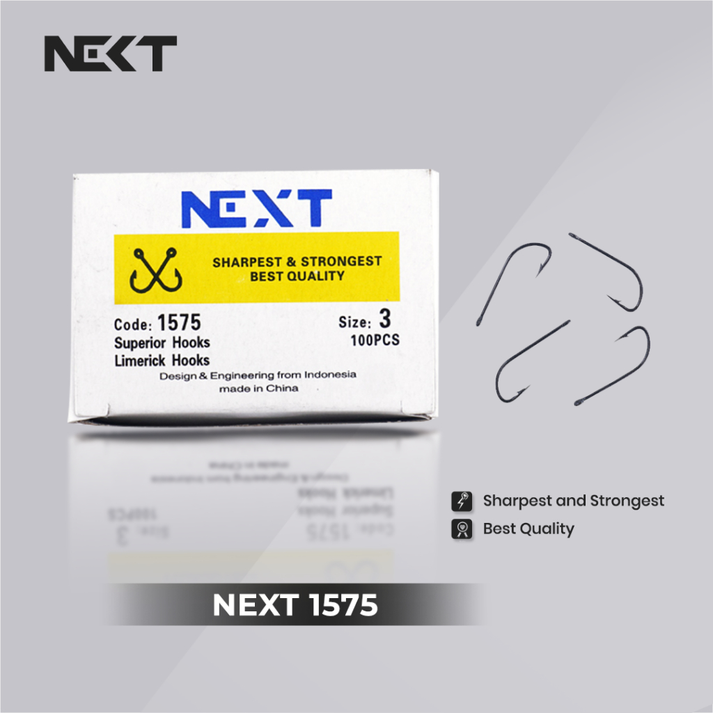 Kotak #100 Mata kail Next Max Carbon 1575 - ( High Quality )