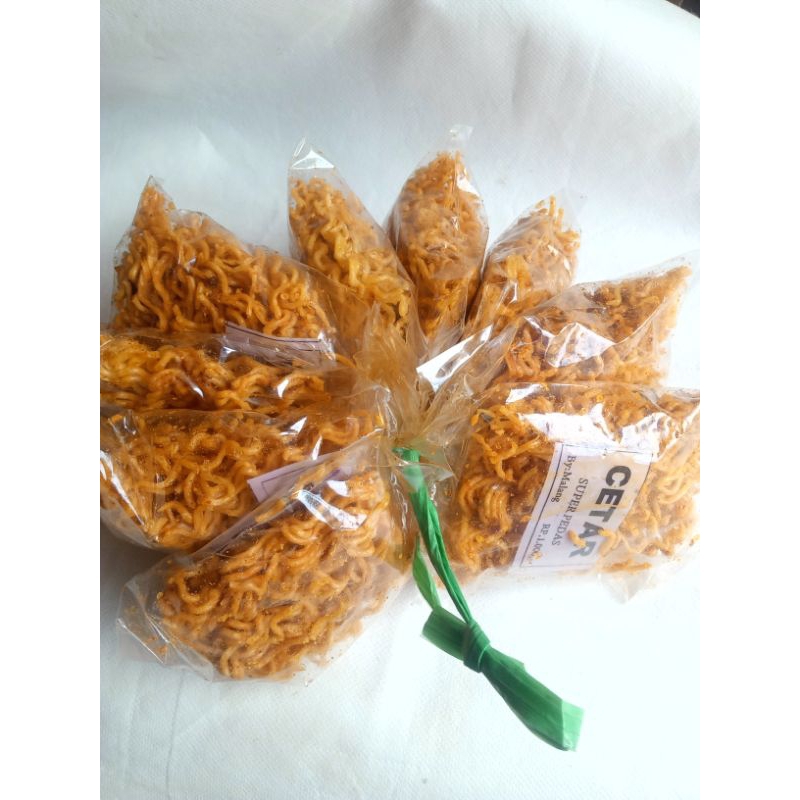 

COD HBB GROSIR MIE SETAN CAP CETAR ECER 1000 , 1 TALI ISI 10 PCS