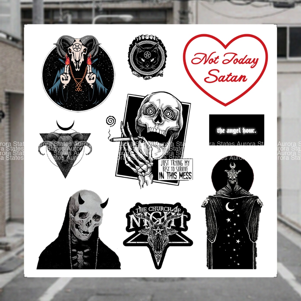 Sticker Aesthetic Case Hp | Sticker Helm Aesthetic | Stiker Tumblr Waterproof | Stiker Vintage Jurna