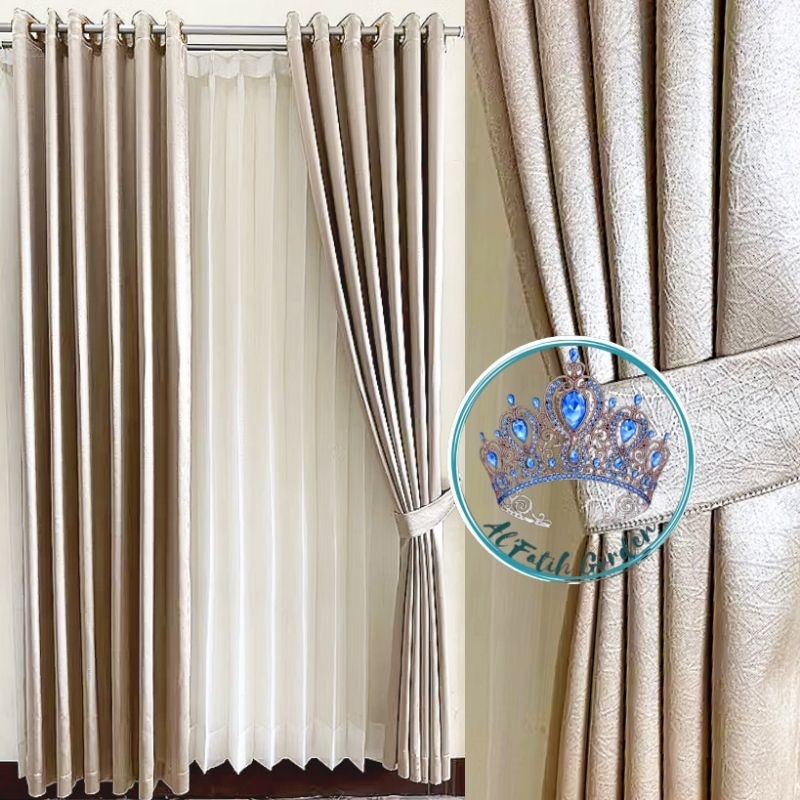 Gorden Blackout Import Tebal Serat Mewah Elegan