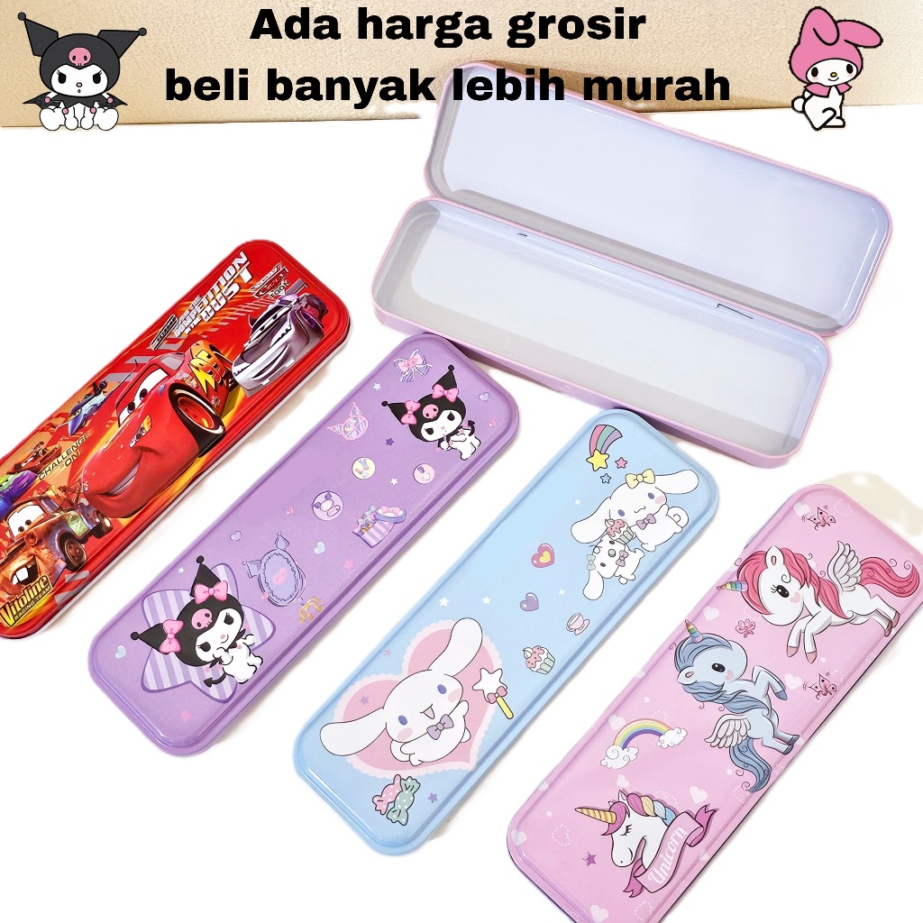 

SOS Kotak Pensil Kaleng Biasa 1 Susun 6.5x20/Tempat Pensil/Pencil Case/Tepak