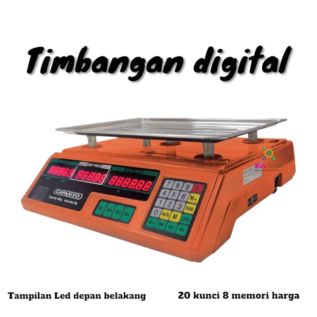 Timbangan Digital 30kg / TIMBANGAN BUAH DUDUK DIGITAL 30KG