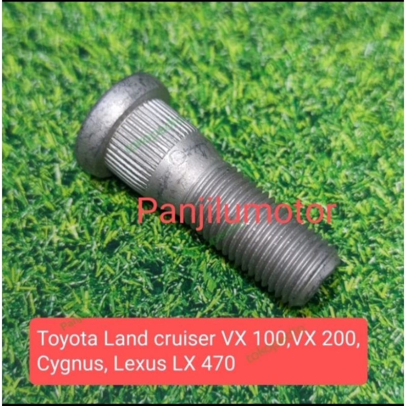 Baut roda original untuk mobil toyota land cruiserVX 100,vx200
Cygnus
Lexus LX470
Panjang baut 5cm
D