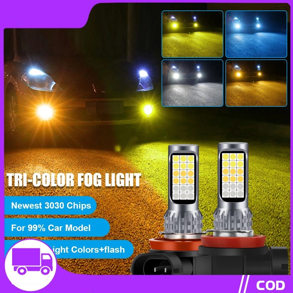 LED FOGLAMP 3 WARNA H8 H11 H16 AVANZA XENIA CALYA SIGRA AGYA AYLA ERTIGA JAZZ BRIO ROCKY RAIZE YARIS