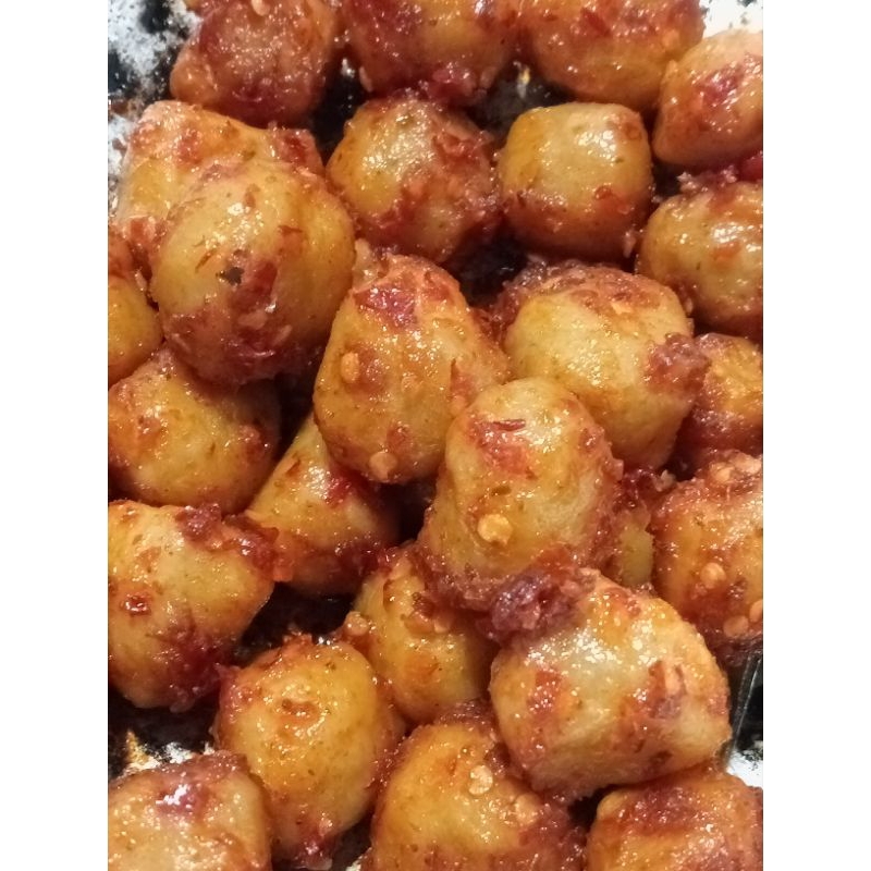 

Pentol oseng mercon pedas manis gurih isi 7 pcs frozen food ekonomis