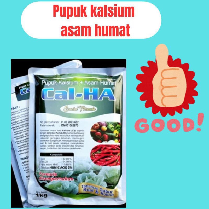 LANGSUNG PABRIK... Pupuk Calsium+Asam Humat, Cal-Ha Pupuk Kalsium Asam Humat Kemasan Pabrik