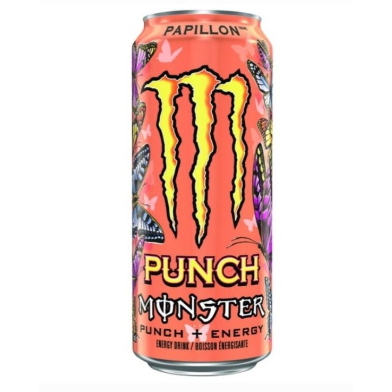 

Monster Energy Drink. Papillon 355ml. Minuman Energi Berlogo Halal