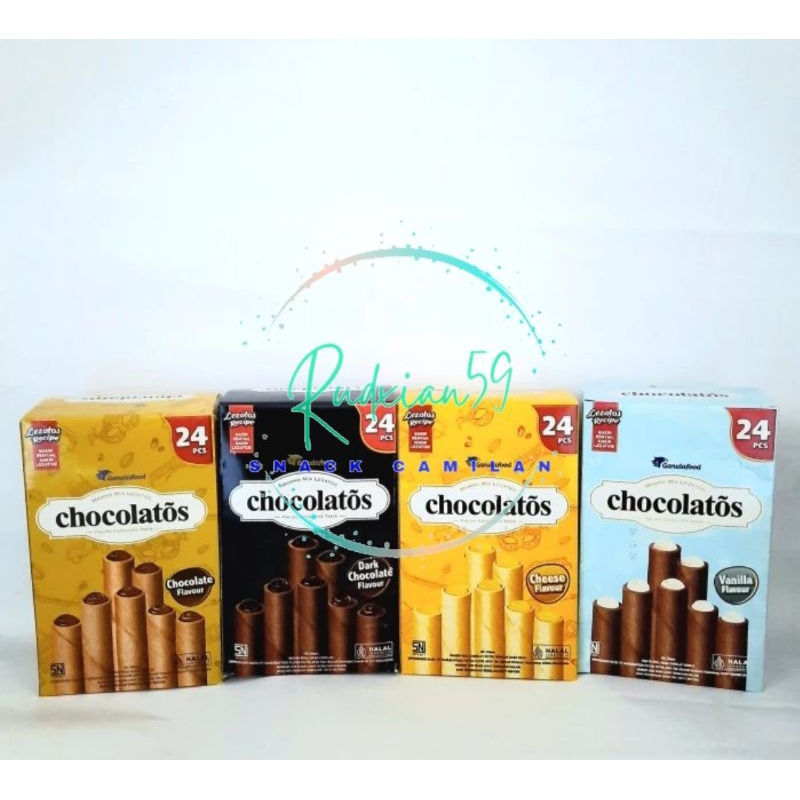 

Gery Chocolatos dark choco vanila keju box isi 24 pcs