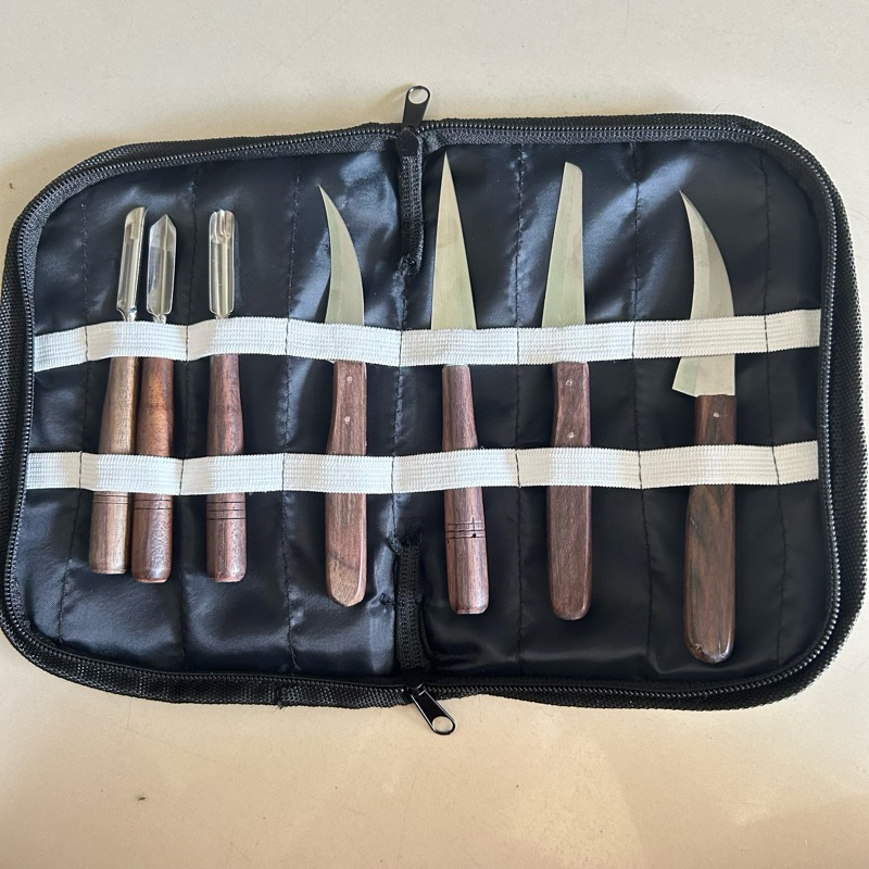 

Paket Pisau Garnish Isi 7 Pisau Ukir Buah Dan Sayur - Pisau Carving