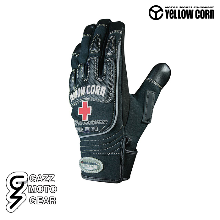 YELLOW CORN YG-084R GLOVE BLACK
