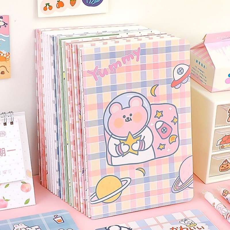 

Buku tulis note book A5 motif lucu cute aesthetic isi 30lembar #t02