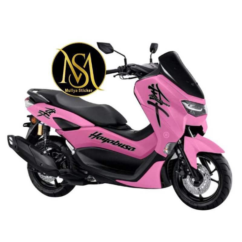 decal nmax new 155 full body variasi hayabusa pink glossy