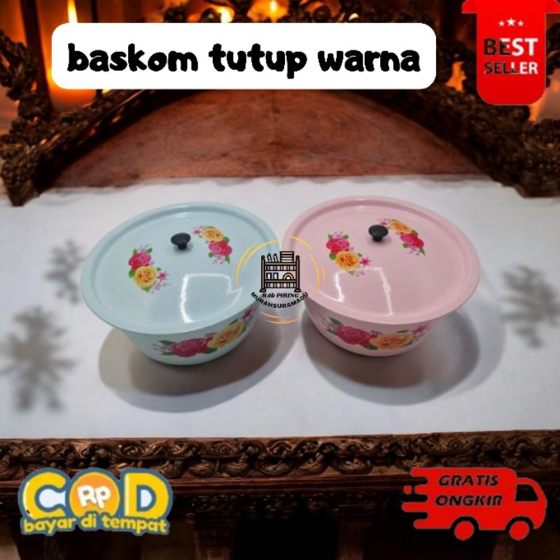 [PRP] baskom tutup warna bunga 20, 22, 24, 26 cm