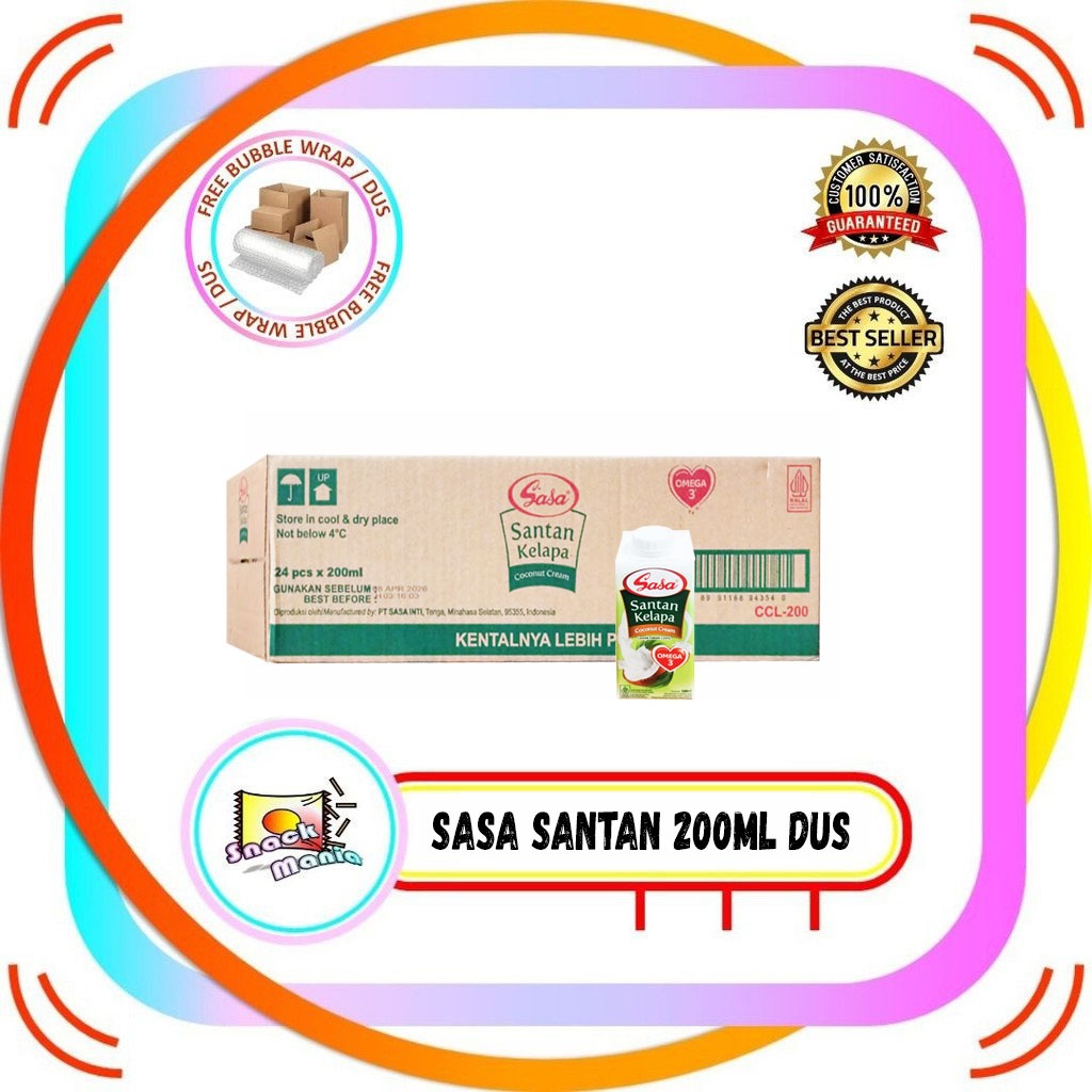 

Sasa Santan Cair Instan Siap Pakai 200 ml x 24 pcs DUS