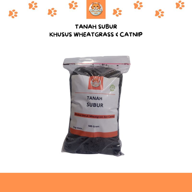 Tanah Subur Khusus Wheatgrass & Catnip Kucing Tumbuh Subur 500 Gram
