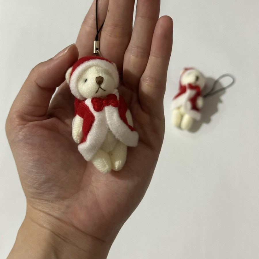 Gantungan Beruang Natal HP Christmas Charm Bear Teddy Polar Hiasan Dekorasi Natal