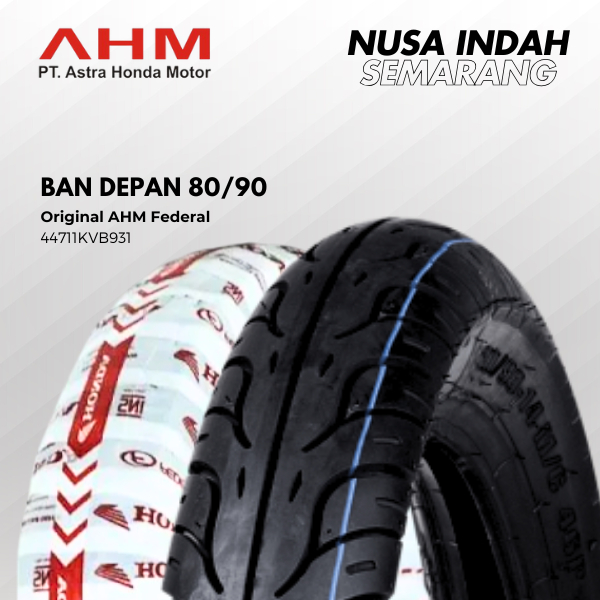 Ban Depan Belakang Beat Vario 110 Mio J Mio M3 Scoopy FI Spacy Vario 125 90/90 80/90  Original AHM