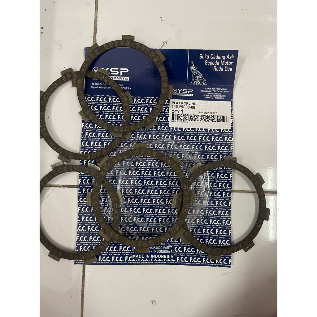 GROSIR YSP PLAT KOPLING SET JUPITER Z VEGA R FI ZR / 5TN / ORIGINAL YSP FCC