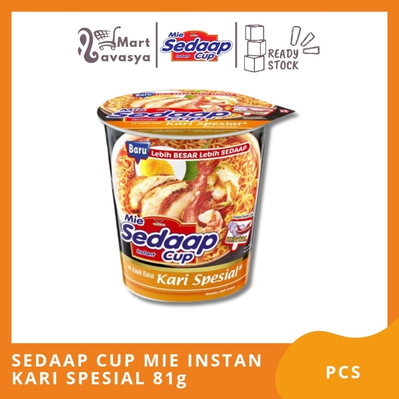 

SEDAAP CUP MIE INSTAN KARI SPESIAL 81g - 1 PCS - KOTA BANDUNG - LAVASYA MART