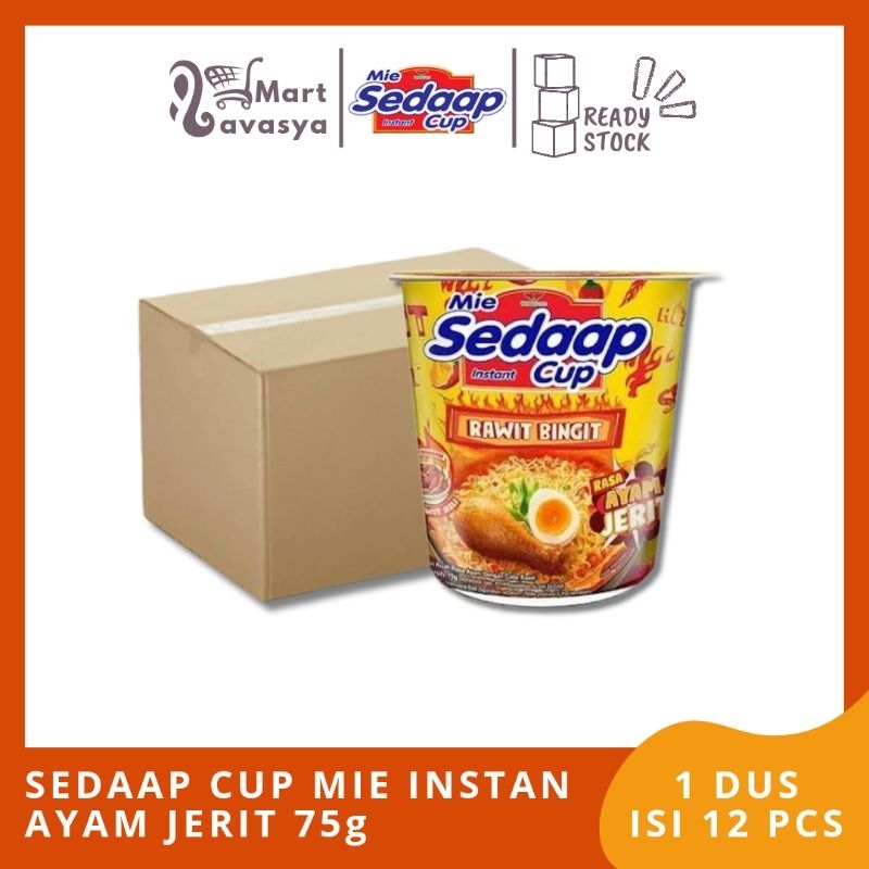 

SEDAAP CUP MIE INSTAN AYAM JERIT 75g - 1 DUS ISI 12 PCS - KOTA BANDUNG - LAVASYA MART