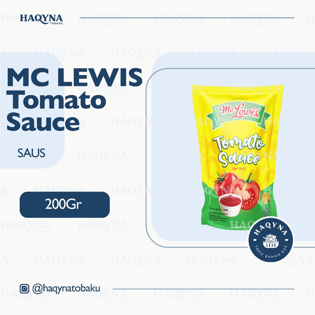 

Mc Lewis Tomat Saus Premium 200 Gr