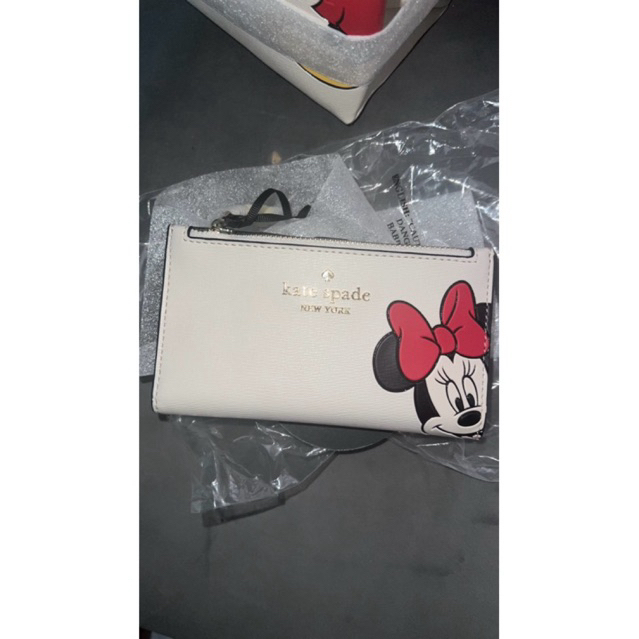 KS Kate Spade X Disney Minnie Small Slim Wallet Bifold
