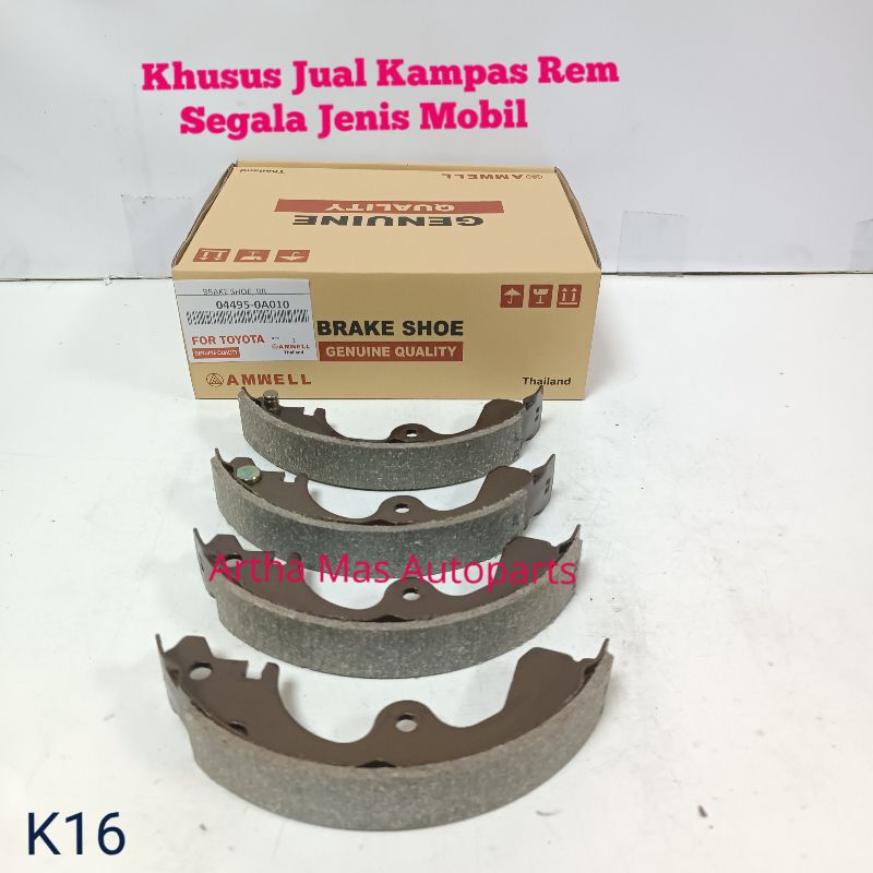 KAMPAS REM BELAKANG STARLET KAPSUL KOTAK BRAKE SHOE STARLET KAPSUL KOTAK
