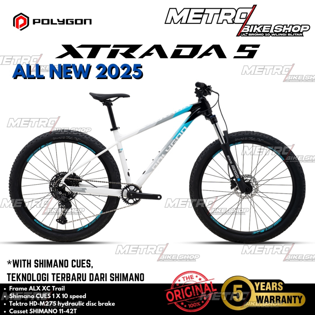 Polygon Xtrada 5 ALL NEW 2025 shimano CUES Sepeda gunung Sepeda MTB Sepeda XC Polygon