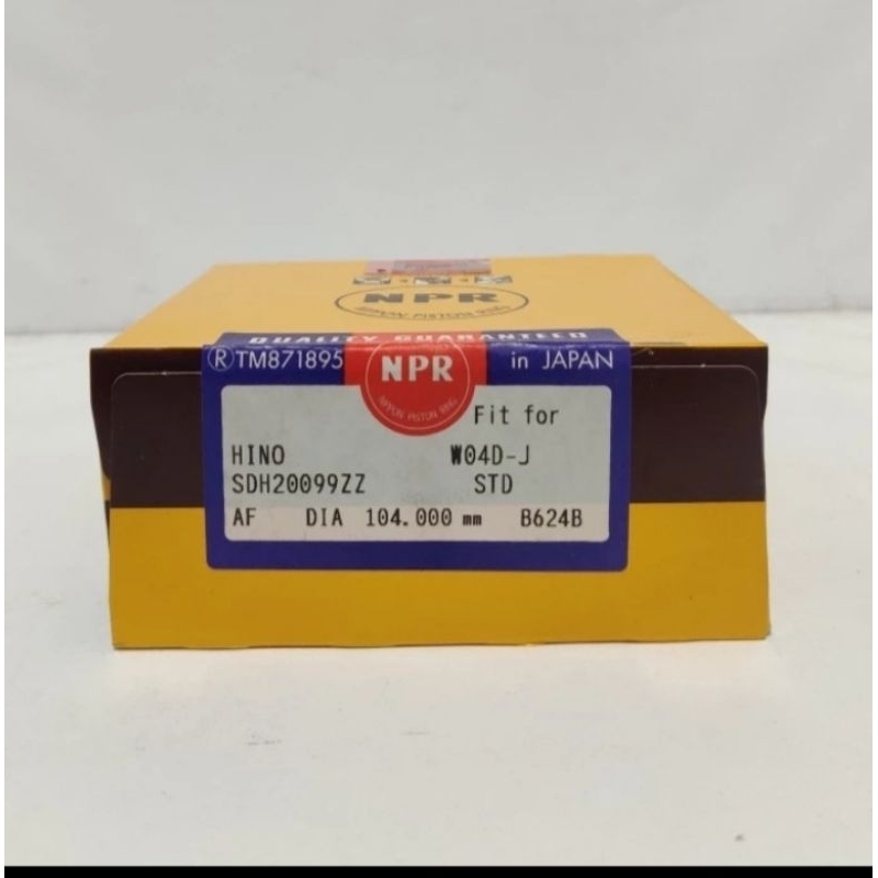 Ring Piston Hino Dutro 130ht 125ht std NPR