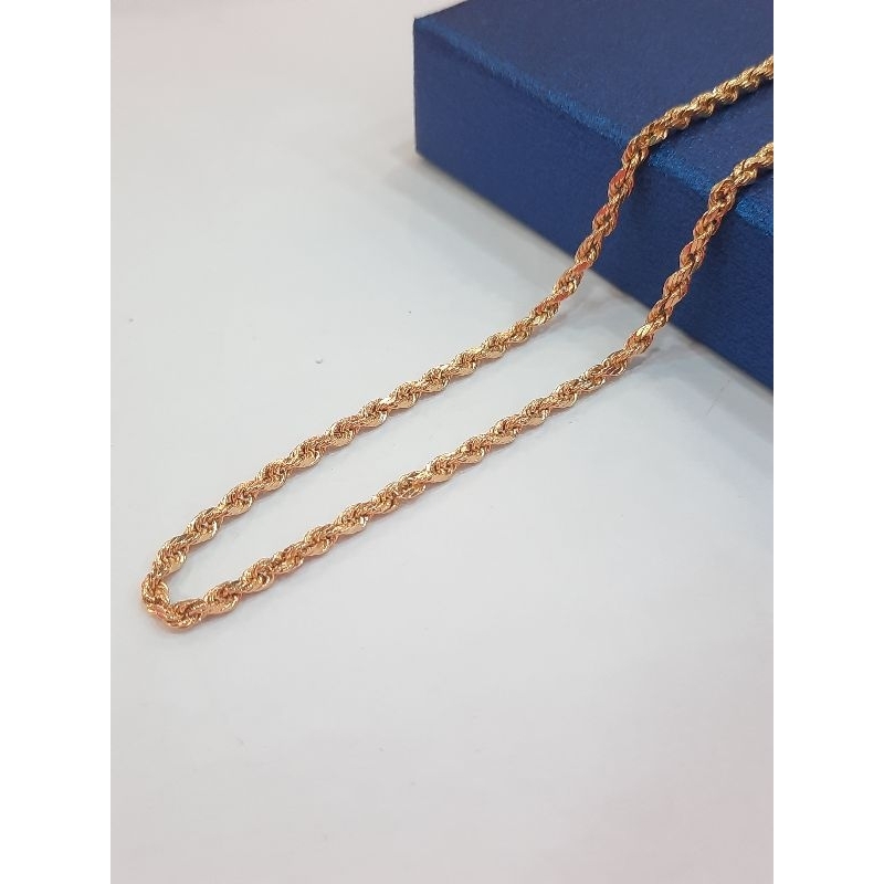 KALUNG TAMBANG BAHAN PERAK 925 DENGAN LAPIS MAS KUNING 24 TERSEDIA VARIANT BERAT (GRAM) 6,1 GRAM | K