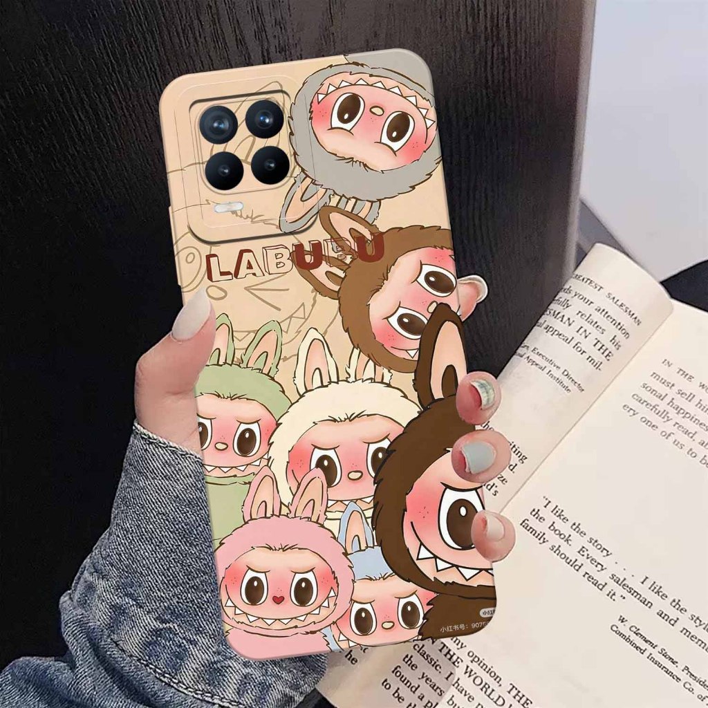 Softcase HP Realme 8- Motif Karakter Labubu - Silikon Case, Case Karet, Kondom Case