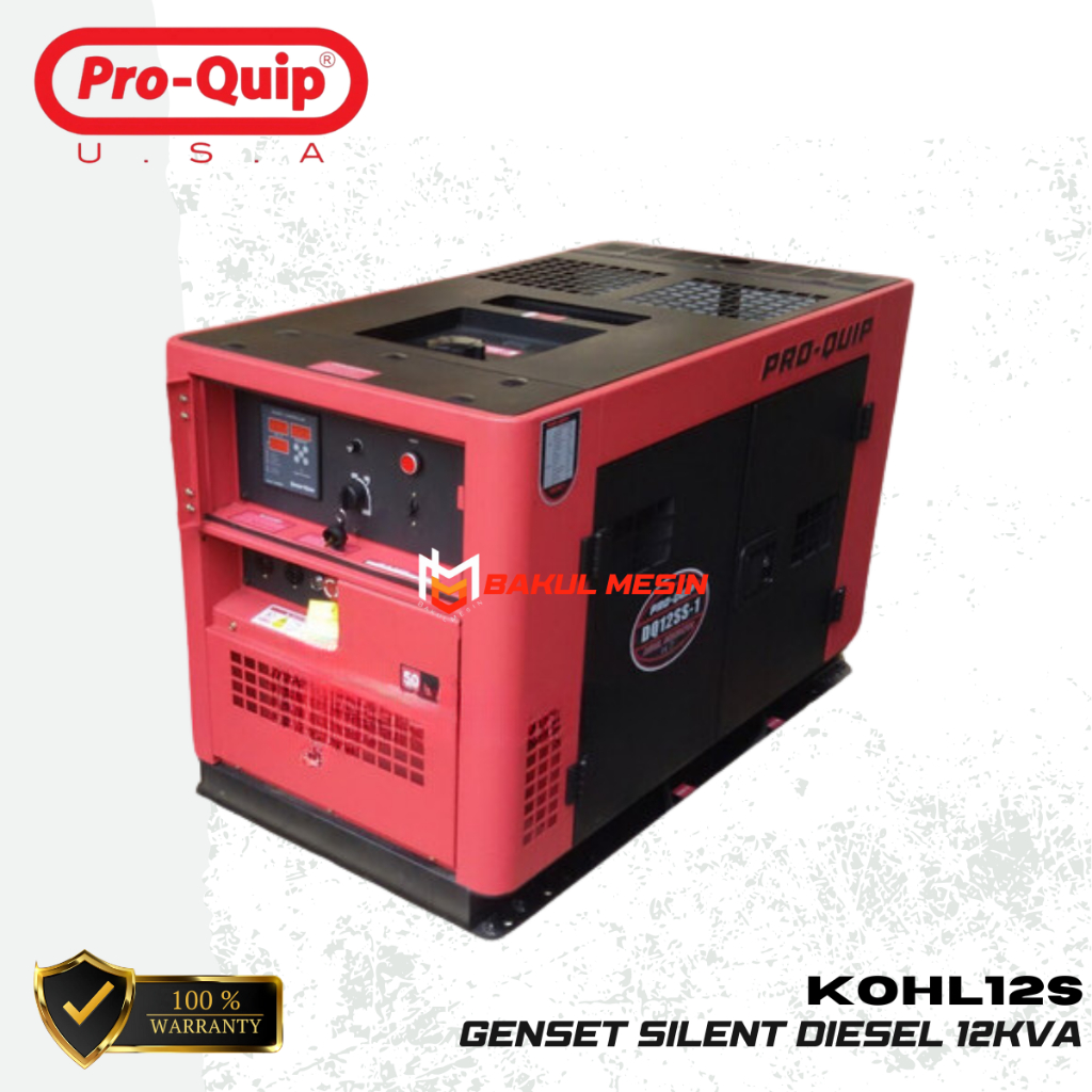 PROQUIP KOHL12S Genset Silent Diesel KOHL 12 S Genset Generator 12KVA