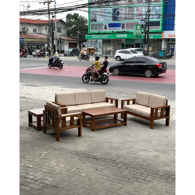 Kursi Tamu Jati Minimalis Modern/Kursi Tamu Custom Jati