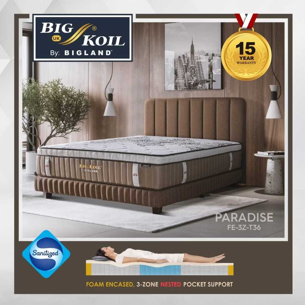 Big Koil PARADISE by Bigland (Foam Encasement) - Kasur Saja/Full Set