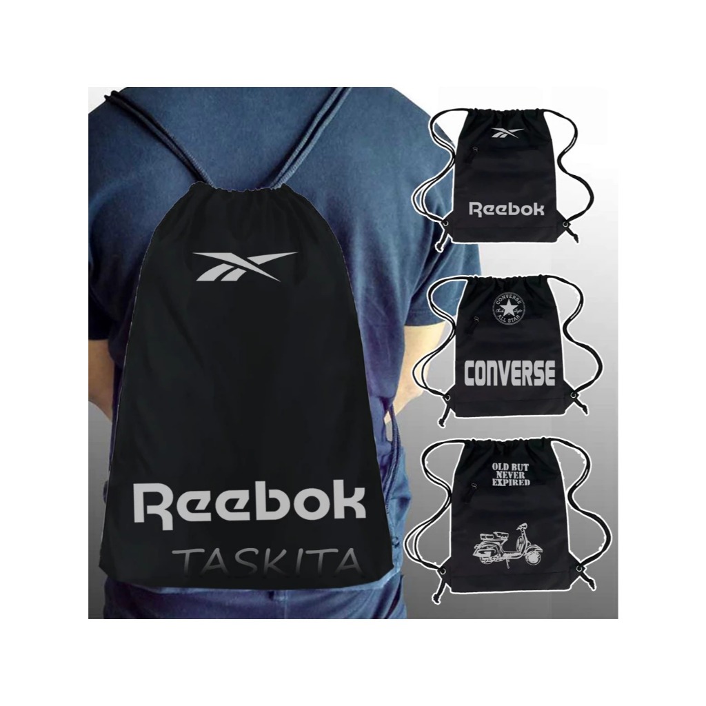Tas serut futsal cowok bahan jalamesTas Serut Futsal Olahraga Tas Serut Multifungsi Waterproof