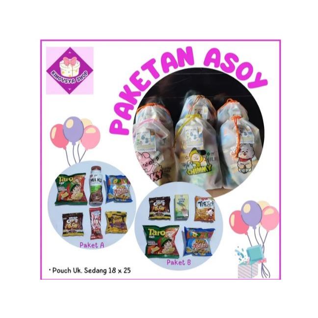

PAKETAN ASOY/Bingkisan Paketan Ultah/Snack Ulang Tahun/Bingkisan segala acara