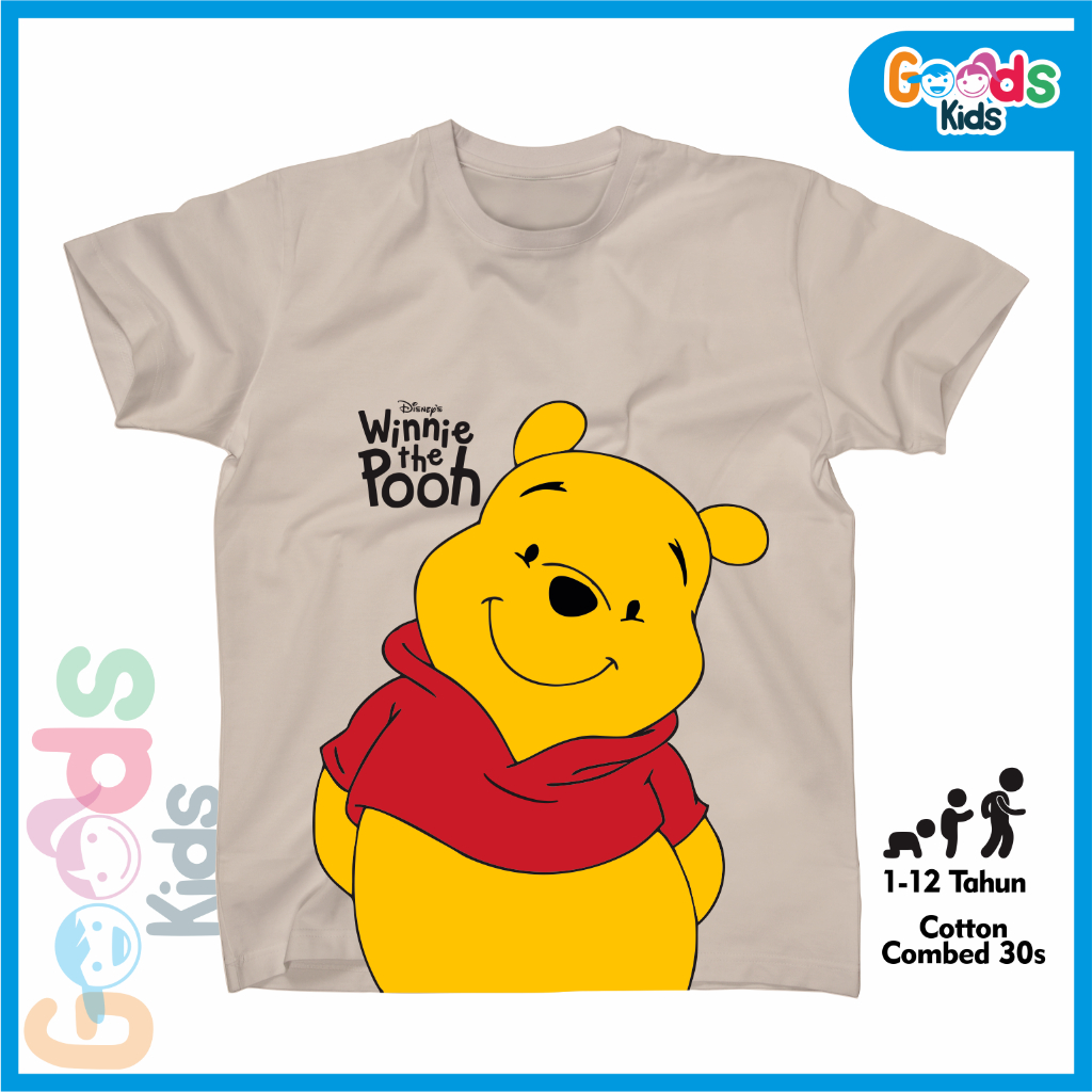 Baju Kaos Anak Winnie The Pooh Kaos Anak Winnie The Pooh Perempuan Laki laki Premium