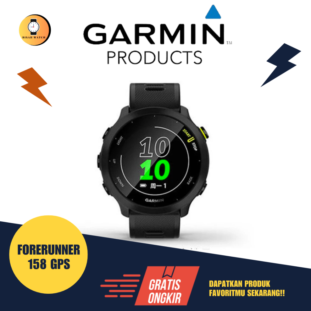 Garmin Forerunner 55/158 GPS Sport Tracker Black Fullset Second