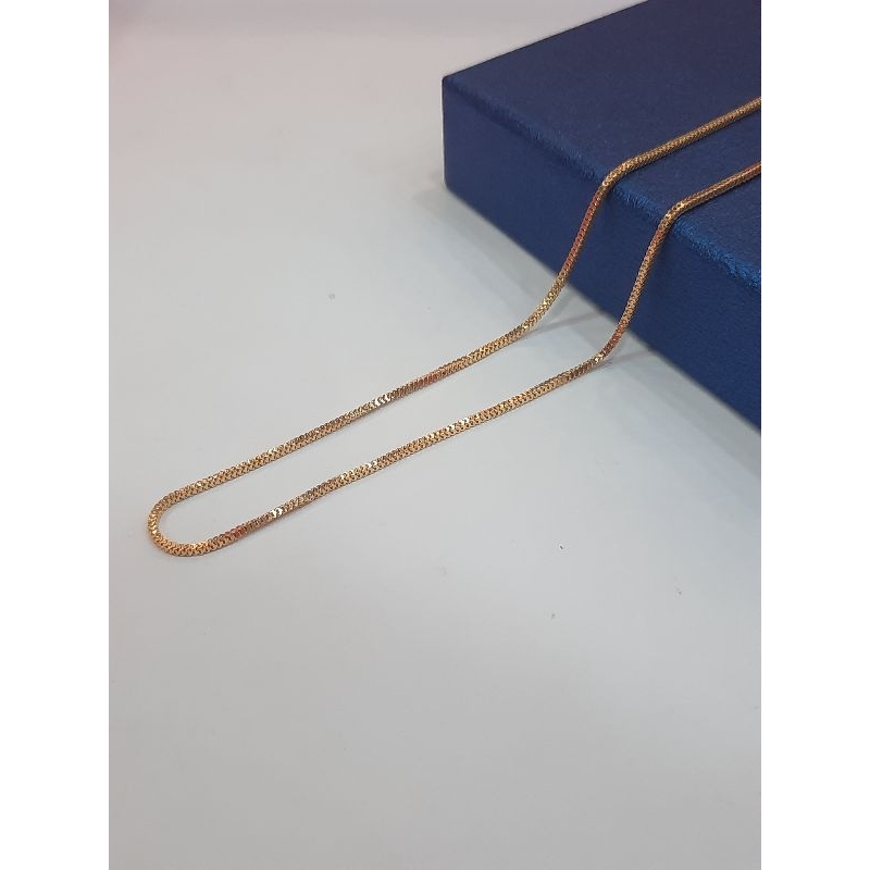 KALUNG MELANO BAHAN PERAK 925 DENGAN LAPIS MAS KUNING 24 TERSEDIA VARIANT BERAT (GRAM) 3,1 GRAM | KA