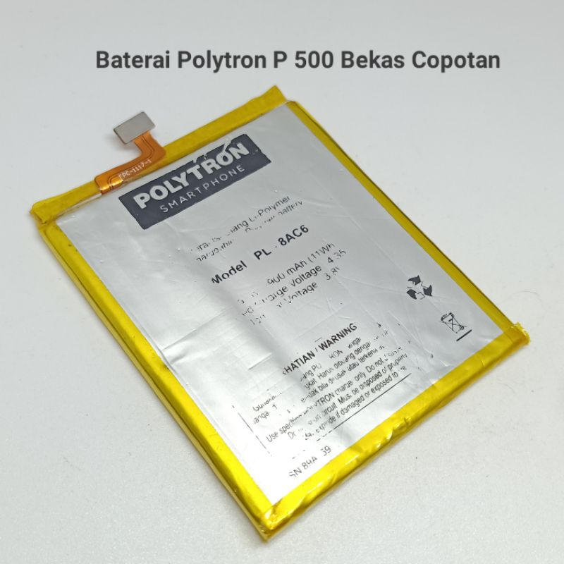 Baterai batrai Polytron prime 7 P 500 Bekas Copotan gambling