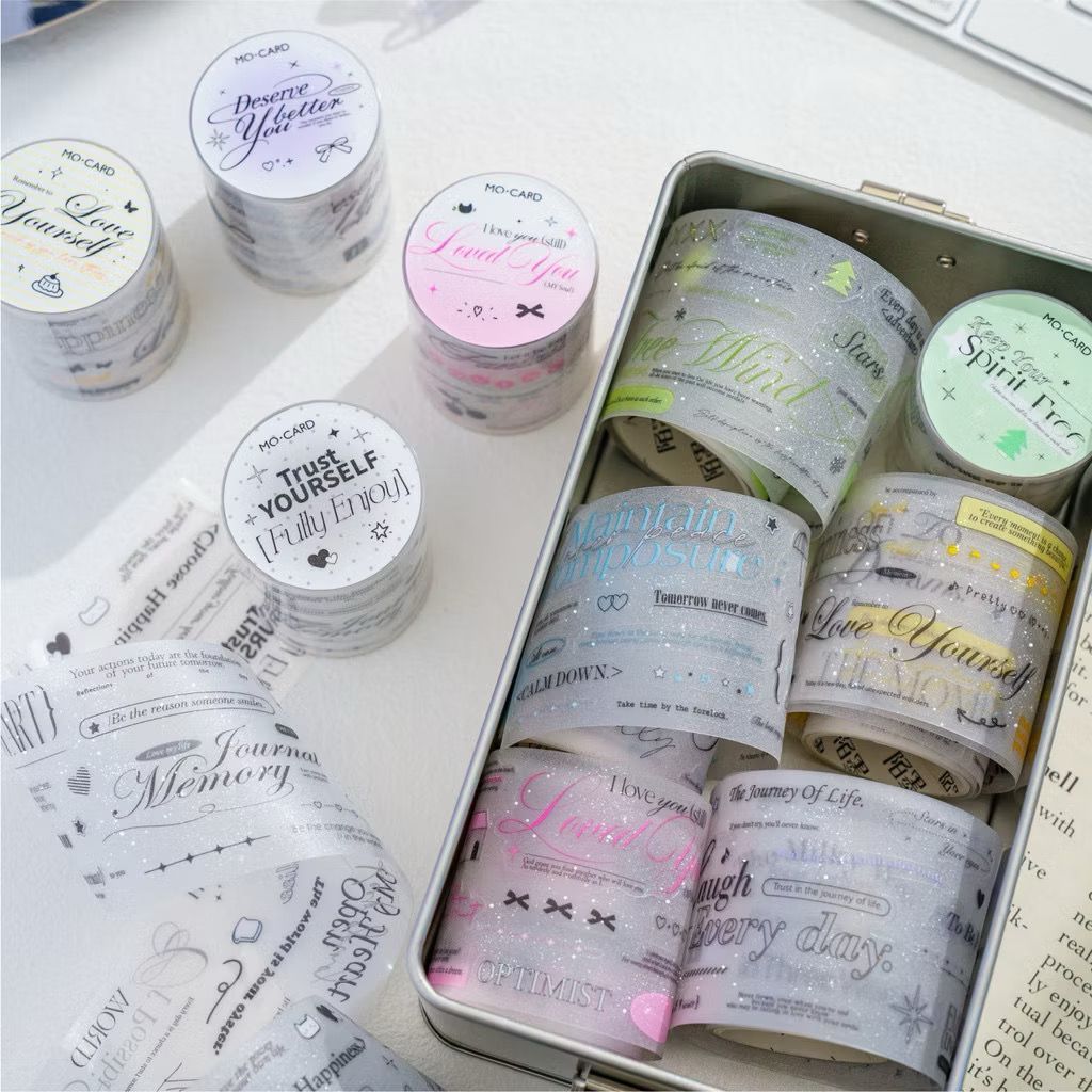 

Washi Tape 50mmx2m (Kiss-Cut) Seri Operasi Romantis Sticker Aesthetic Dekorasi Journal Vintage Retro Scrapbook Jurnal Stiker Selotip