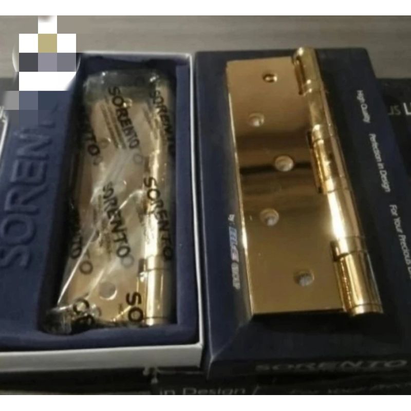 Engsel Pintu Sorento 5" Gold | Engsel Pintu Gold 5 inch | Engsel 5 inch
