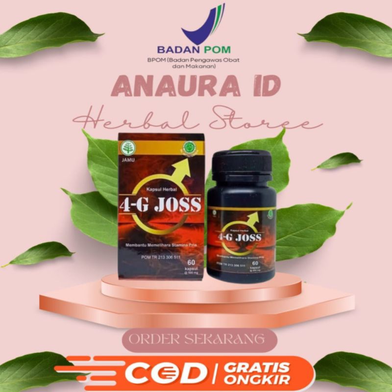 4G JOSS 100% ORIGINAL OBAT HERBAL ATASI SAKIT PINGGANG PRIA NYERI SENDI AMPUH LAMA
