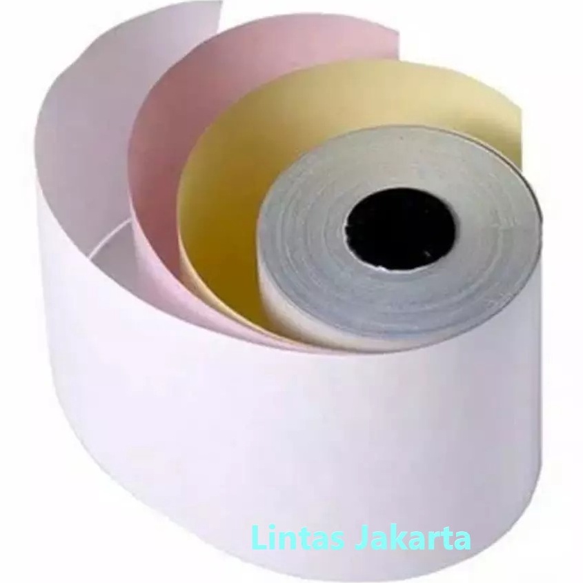

rw Readystock Kertas Struk HVS Ukuran 75 mm x 65 mm 3 Ply 3 Rangkap Isi 1 roll G83