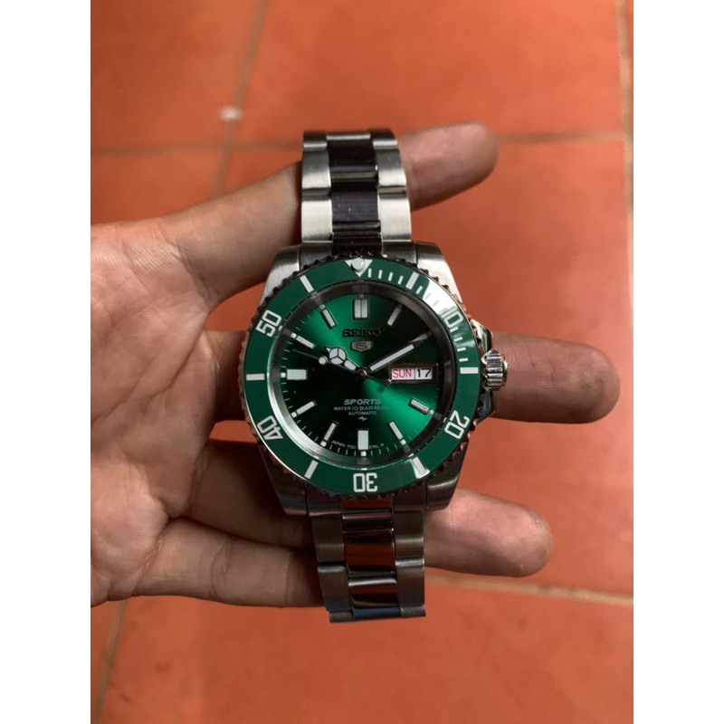 SEIKO MOD HULK/SUBMARINER STYLE MOVEMENT NH36 24Jewels (ORIGINAL SEIKO MODUL)